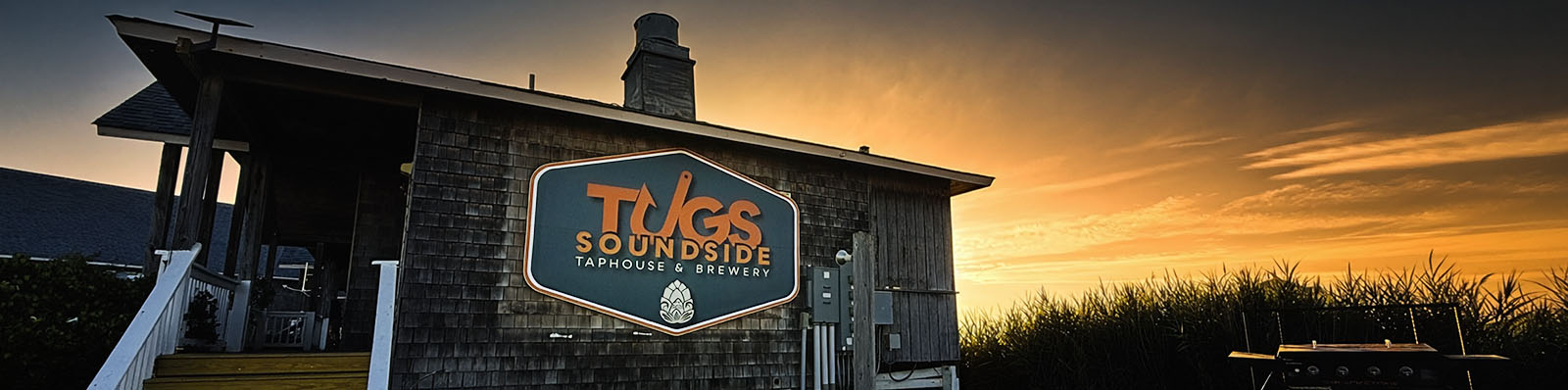 Tugs taproom at sunset